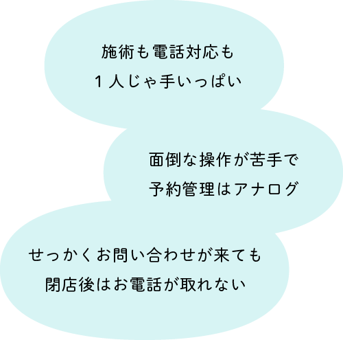 予約管理のお悩み